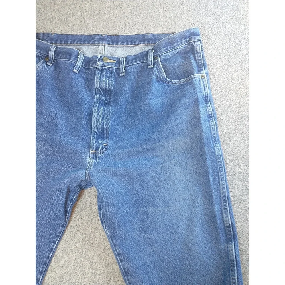 Wrangler Authentics Mens Relaxed Fit Straight Leg Blue Jeans 96501MR 44x29